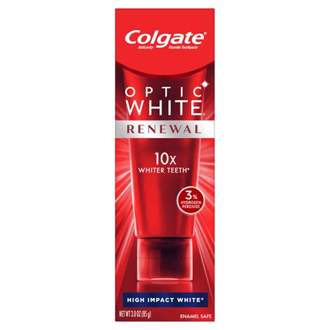 colgate optic white toothpaste|colgate optic white renewal toothpaste.